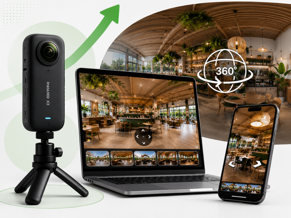 Serviço de fotos 360 graus profissionais para empresas